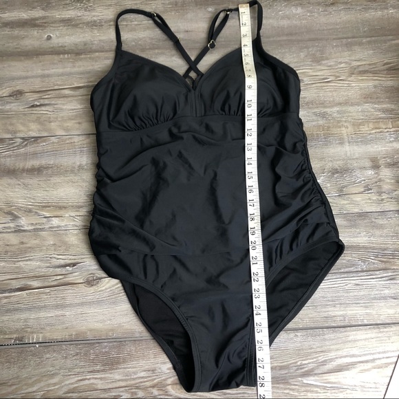❌SOLD❌Kona Sol One Piece Swimsuit Bathing Suit size Large adjustable black - Picture 8 of 10